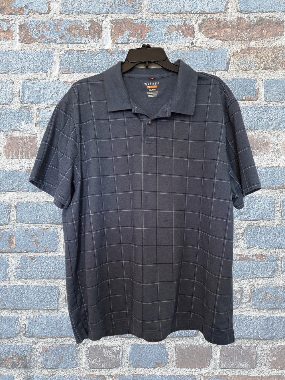 Van Heusen XXL Men's Polo Shirt Blue
